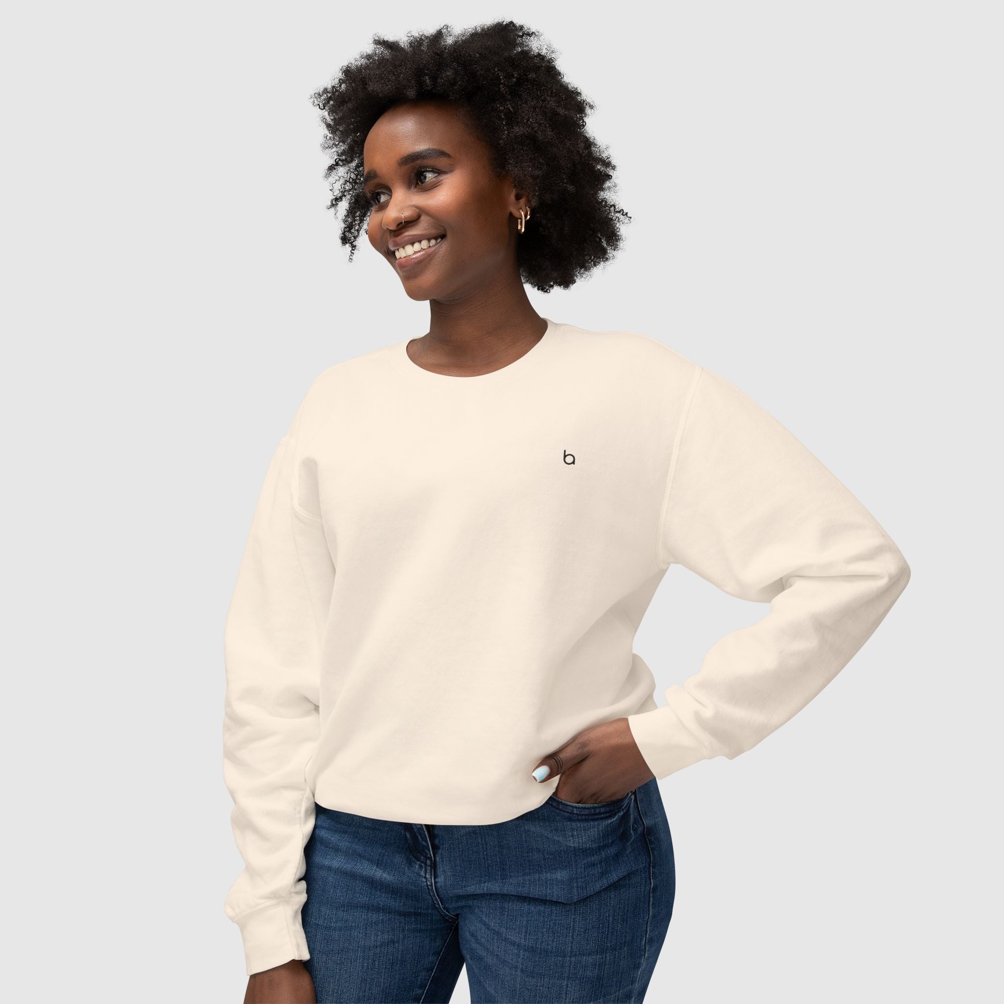 Minimalist Lightweight Crewneck Sweatshirt