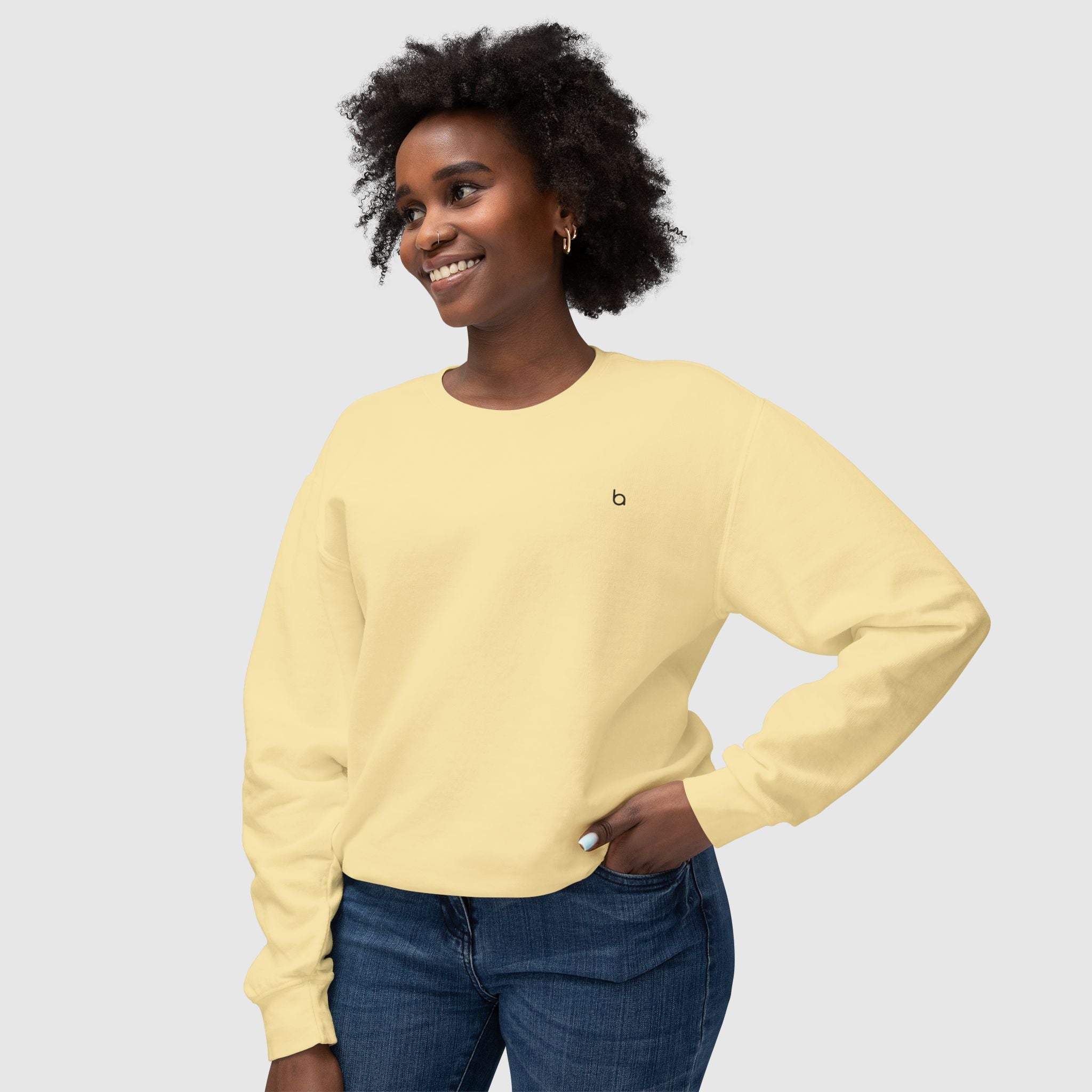 Minimalist Lightweight Crewneck Sweatshirt
